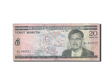 Congo Democratic Republic, 20 Makuta, 1967, KM:10b, 1970-10-01, VF(20-25)