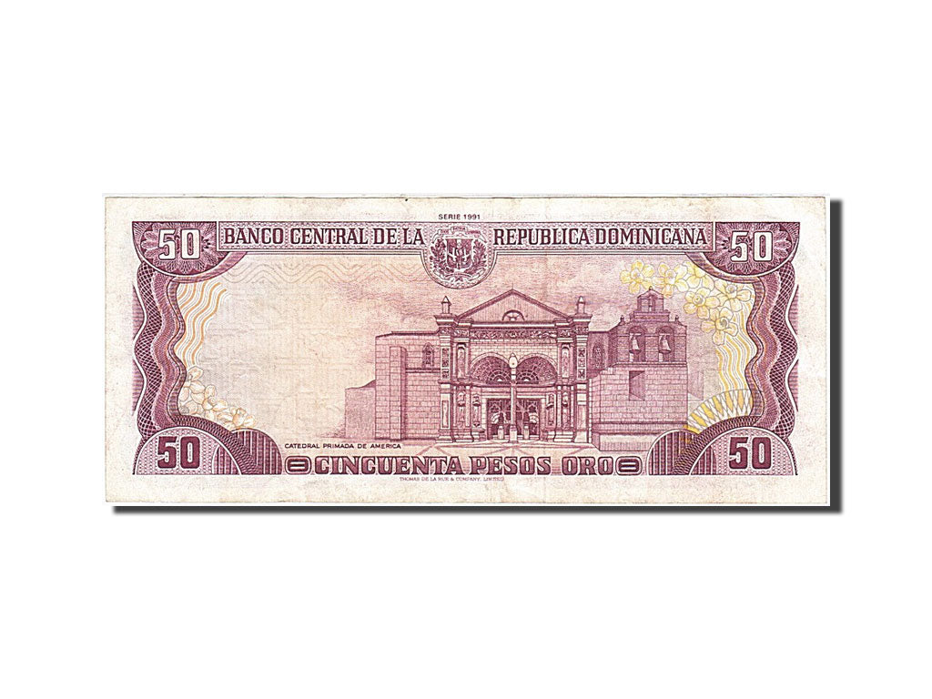 Dominican Republic, 50 Pesos Oro, 1991, KM:135a, 1991, EF(40-45)
