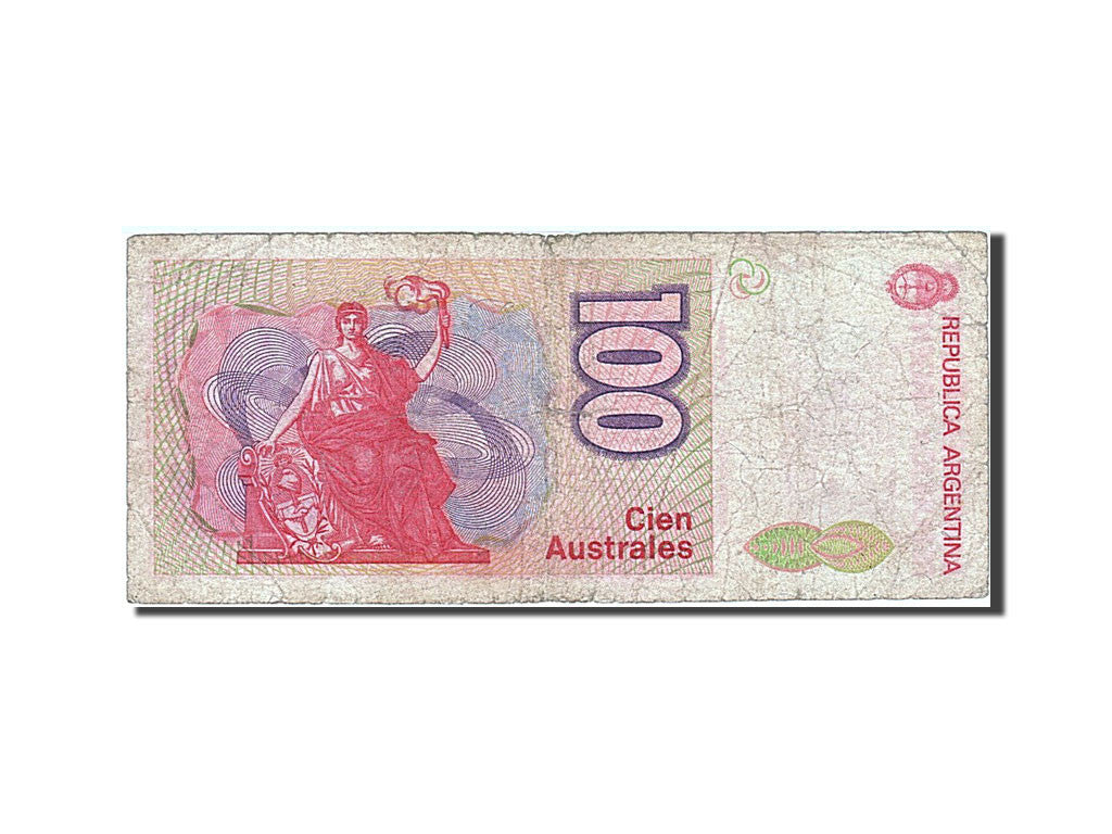 Argentina, 100 Australes, 1985-1991, KM:327a, Undated (1985-1991), VG(8-10)