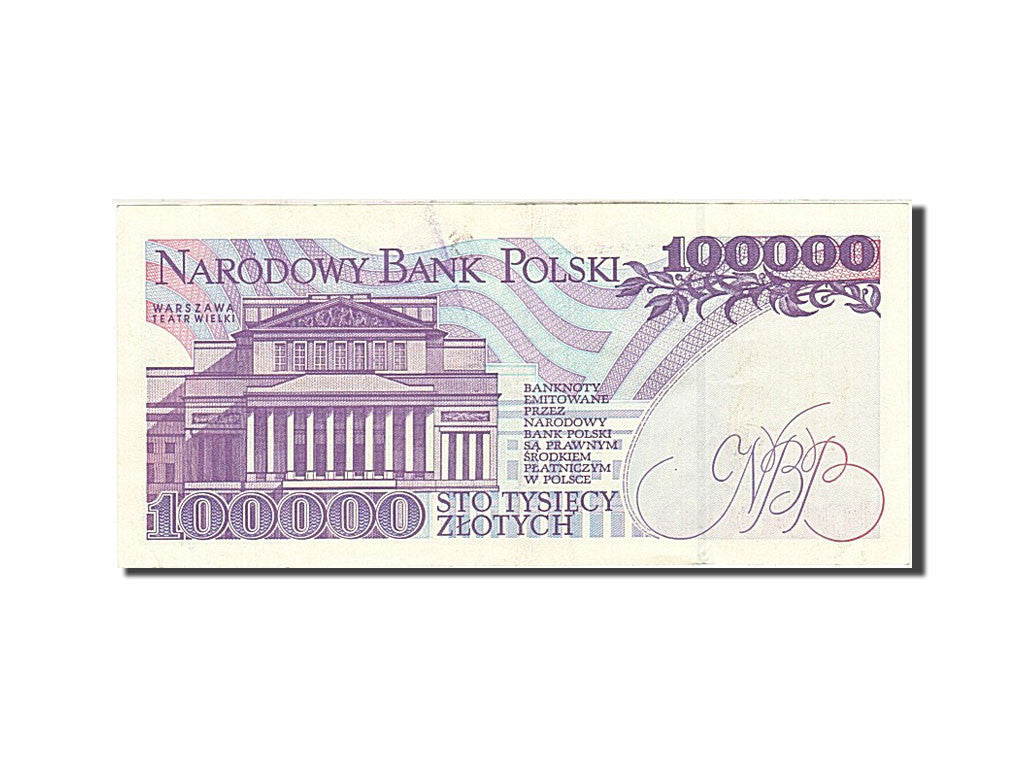 Poland, 100,000 Zlotych, 1993, KM:160a, 1993-11-16, AU(50-53)