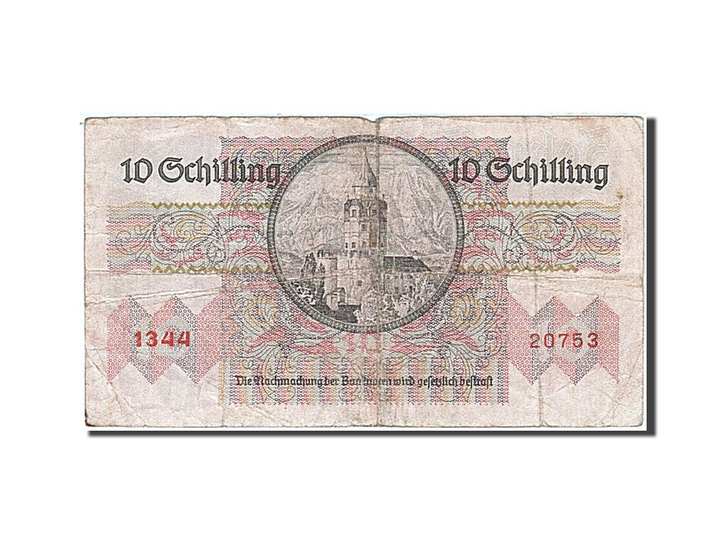 Austria, 10 Schilling, 1945-1947, KM:122, 1946-02-02, VF(20-25)