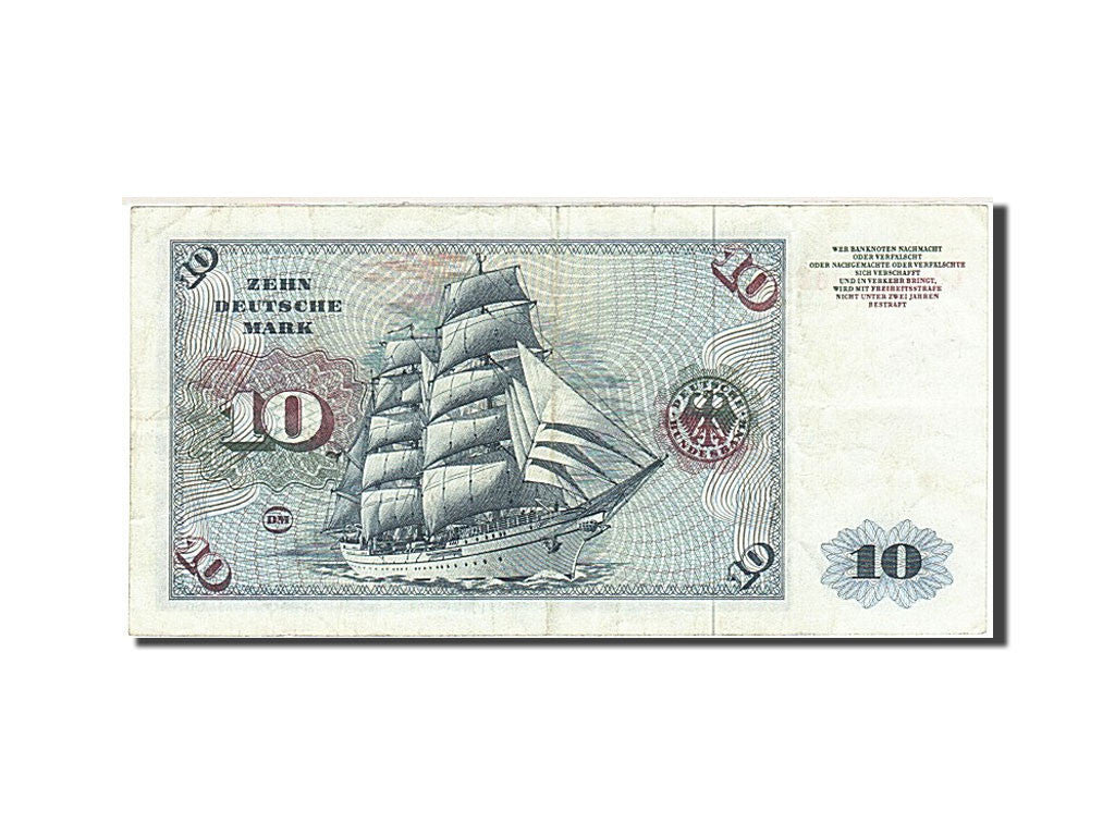 Banknote, GERMANY - FEDERAL REPUBLIC, 10 Deutsche Mark, 1970-1980, 1980-01-02