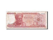 Greece, 100 Drachmai, 1964-1970, 1967-10-01, KM:196b, VF(20-25)