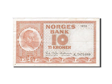 Norway, 10 Kroner, 1948-1955, 1970, KM:31e, EF(40-45)