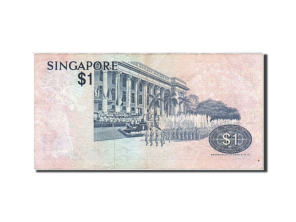 Billet, Singapour, 1 Dollar, 1976-1980, F/42 362344, KM:9, TTB