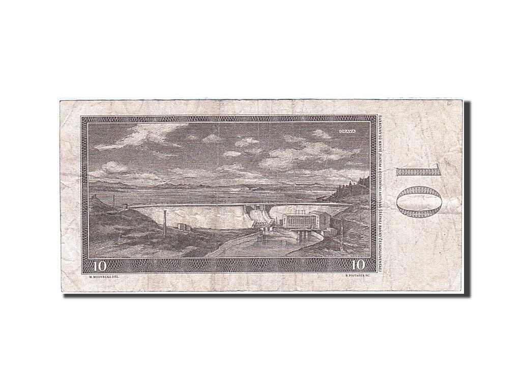 Banknote, Czechoslovakia, 10 Korun, 1960-1964, 1960, KM:88b, VF(30-35)