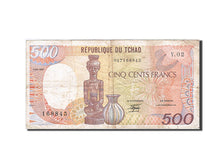 Chad, 500 Francs, 1984-1985, 1987-01-01, KM:9b, VF(30-35)