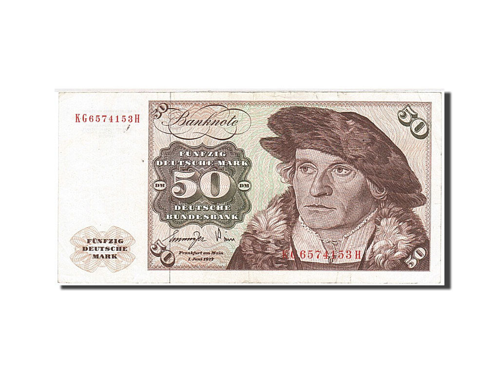 Geldschein, Bundesrepublik Deutschland, 50 Deutsche Mark, 1970-1980, 1977-01-01