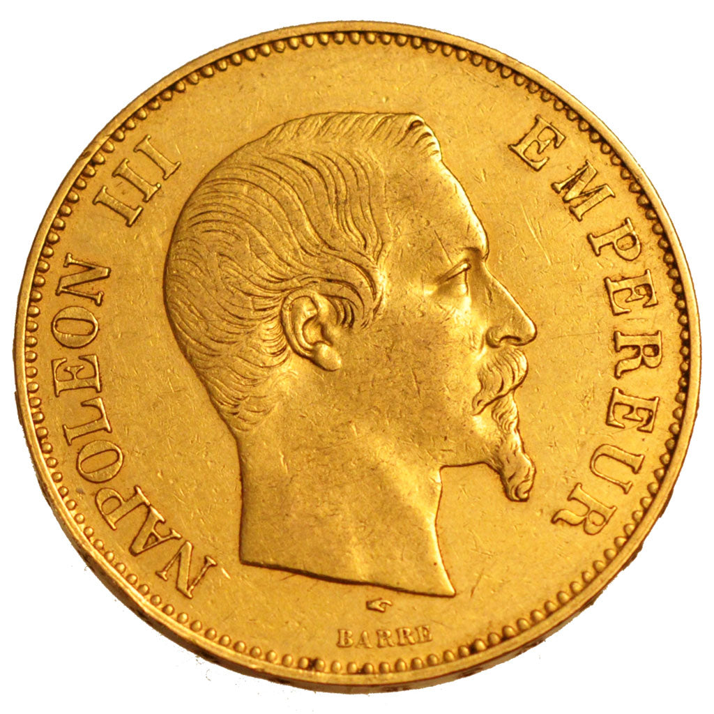 FRANCE, Napoléon III, 100 Francs, 1857, Paris, KM #786.1, EF(40-45), Gold, G...