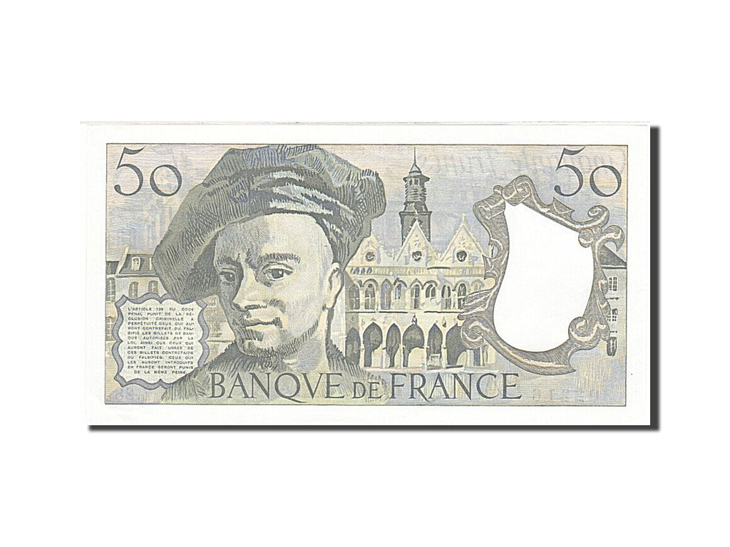 France, 50 Francs, 1976, KM:152b, 1982, UNC(63), Fayette:67.8