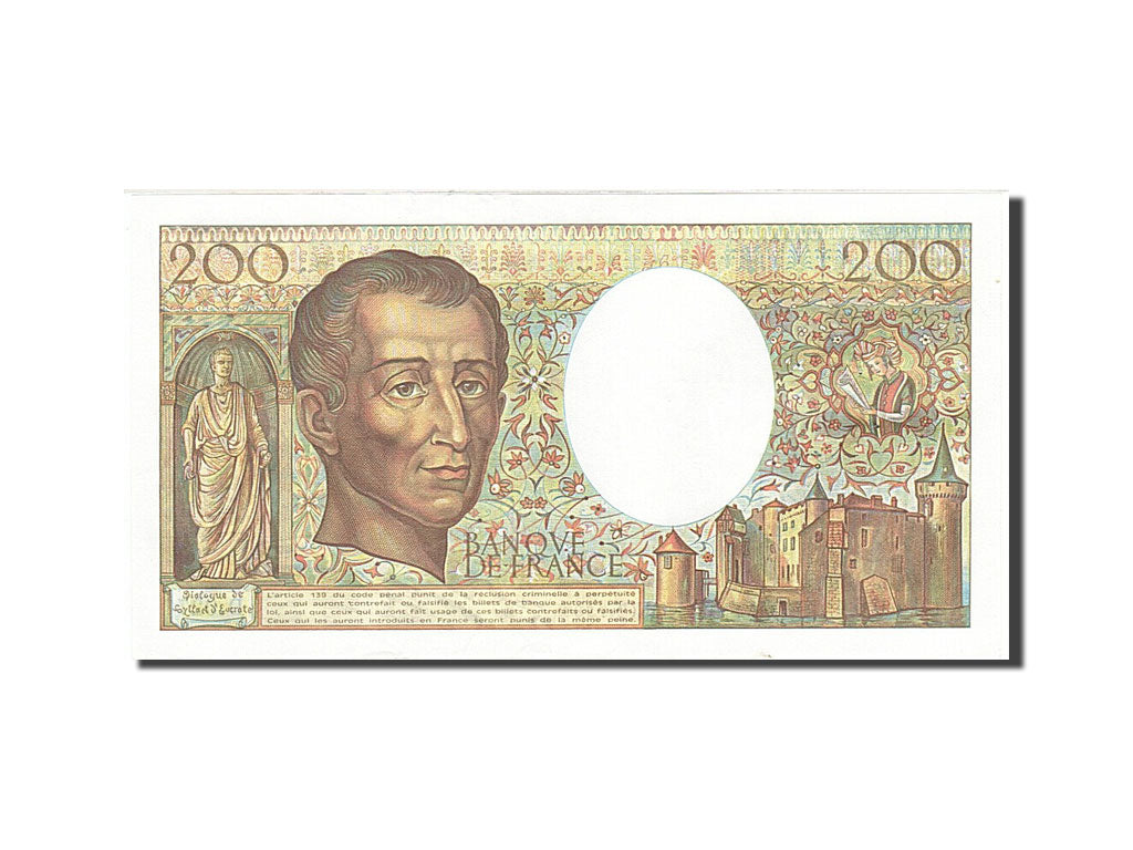 France, 200 Francs, 1981, KM:155a, 1985, UNC(60-62), Fayette:70.5