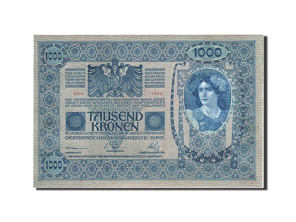 Banknote, Austria, 1000 Kronen, 1919, 1902-01-02, KM:59, UNC(64)