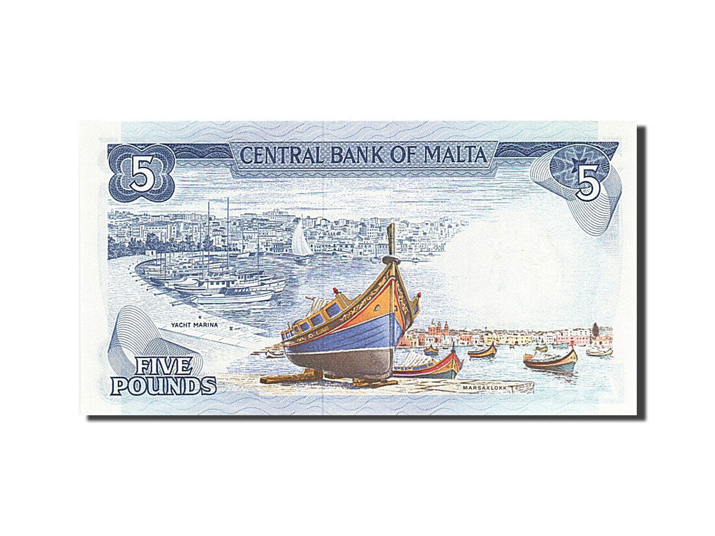 Geldschein, Malta, 5 Liri, 1973, 1973, KM:32c, UNZ