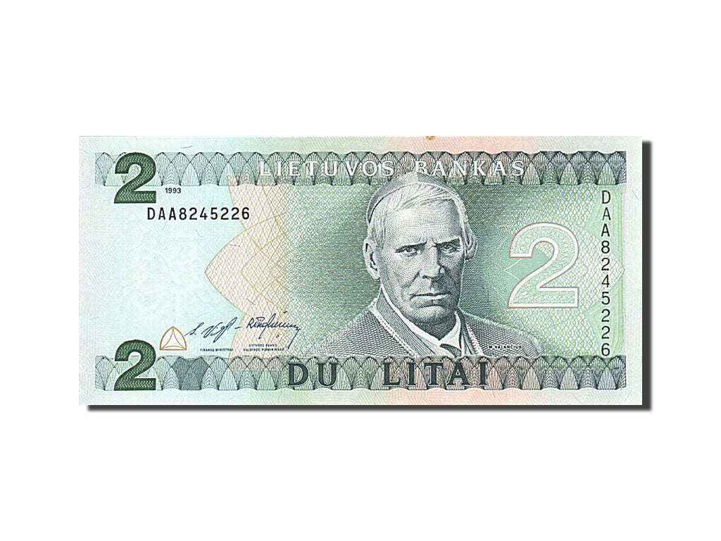 Geldschein, Lithuania, 2 Litai, 1993-1994, 1993, KM:54a, UNZ-
