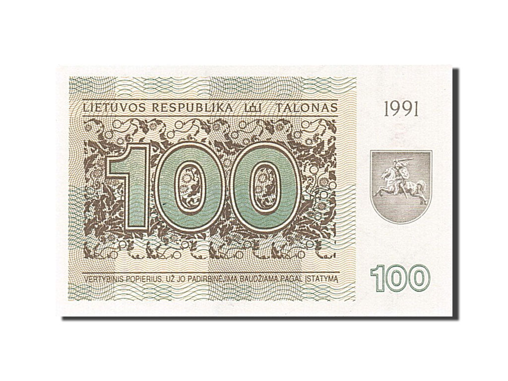 Geldschein, Lithuania, 100 (Talonas), 1991, 1991, KM:38b, UNZ