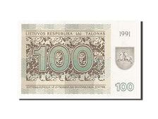 Billet, Lithuania, 100 (Talonas), 1991, 1991, KM:38b, NEUF