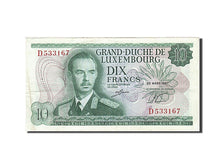 Luxembourg, 10 Francs, 1966-1972, 1967-03-20, KM:53a, EF(40-45)