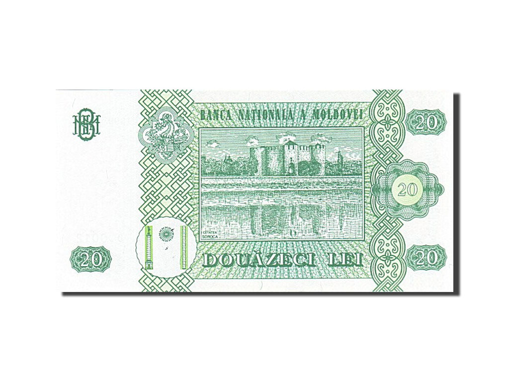 Billet, Moldova, 20 Lei, 1992-1994, 1999, KM:13d, NEUF