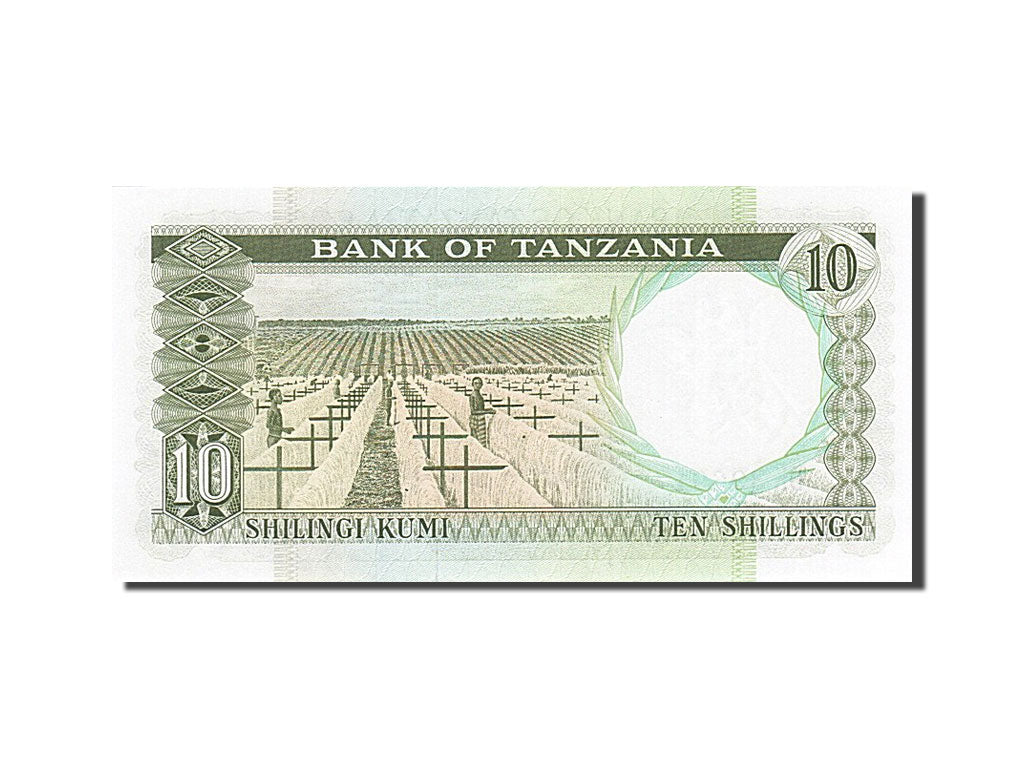 Banknote, Tanzania, 10 Shillings, 1966, Undated (1966), KM:2e, UNC(65-70)