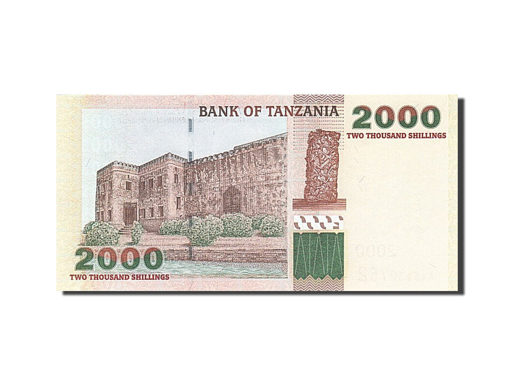 Geldschein, Tanzania, 2000 Shilingi, 2003, Undated (2003), KM:37a, UNZ