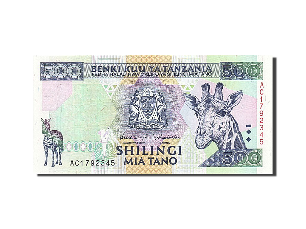 Tanzania, 500 Shilingi, 1997, Undated (1997), KM:30, UNC(65-70)