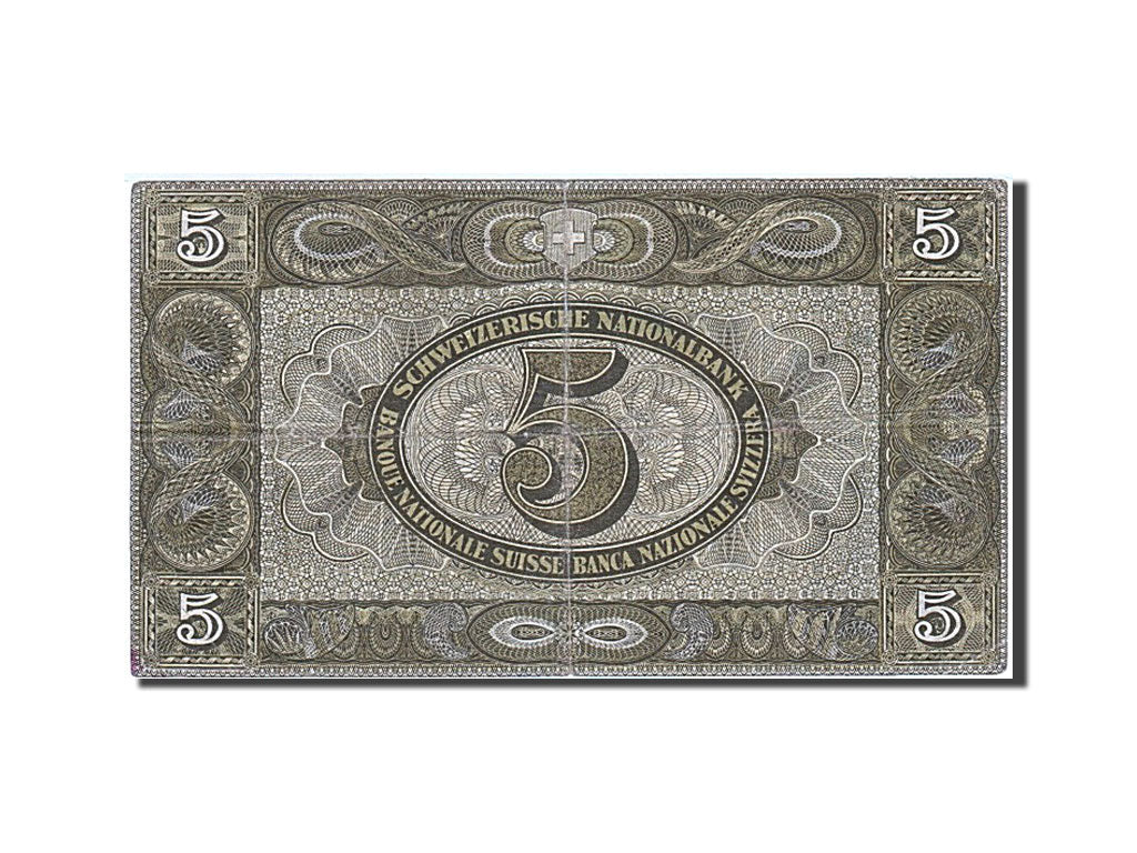Banknote, Switzerland, 5 Franken, 1911-1914, 1939-05-17, KM:11i, VF(20-25)