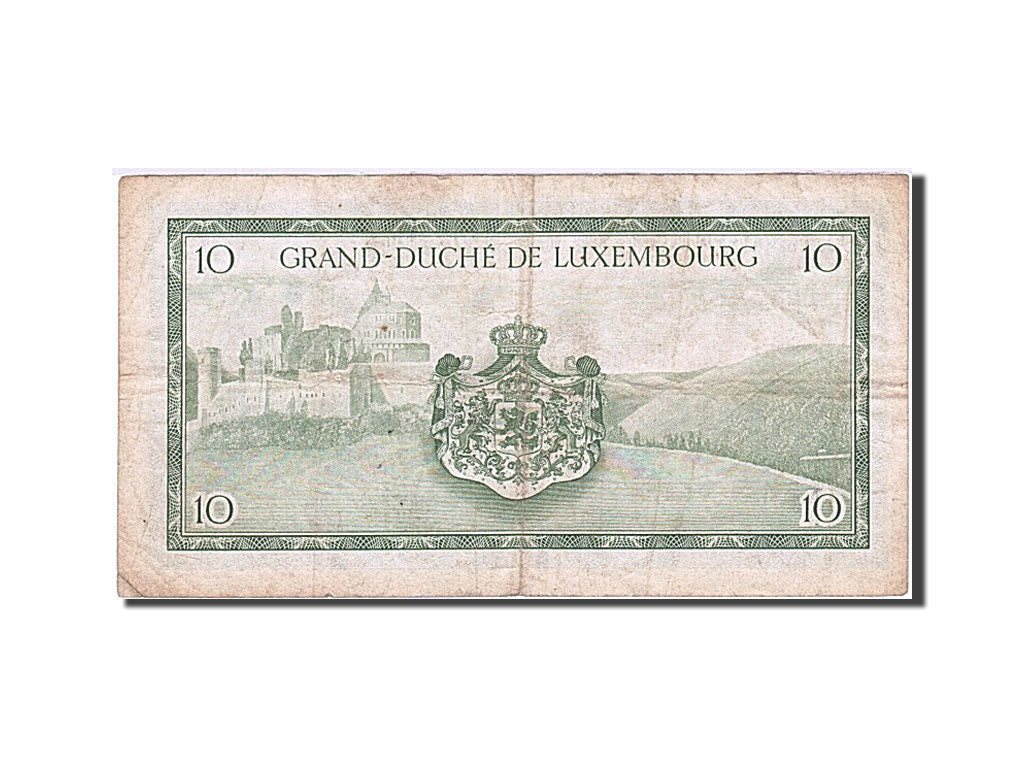 Banknote, Luxembourg, 10 Francs, 1954-1956, Undated (1954), KM:48a, EF(40-45)