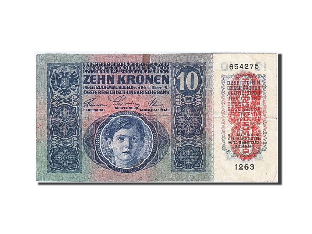 Banknote, Hungary, 10 Korona, 1920, 1915-01-02, KM:19, EF(40-45)