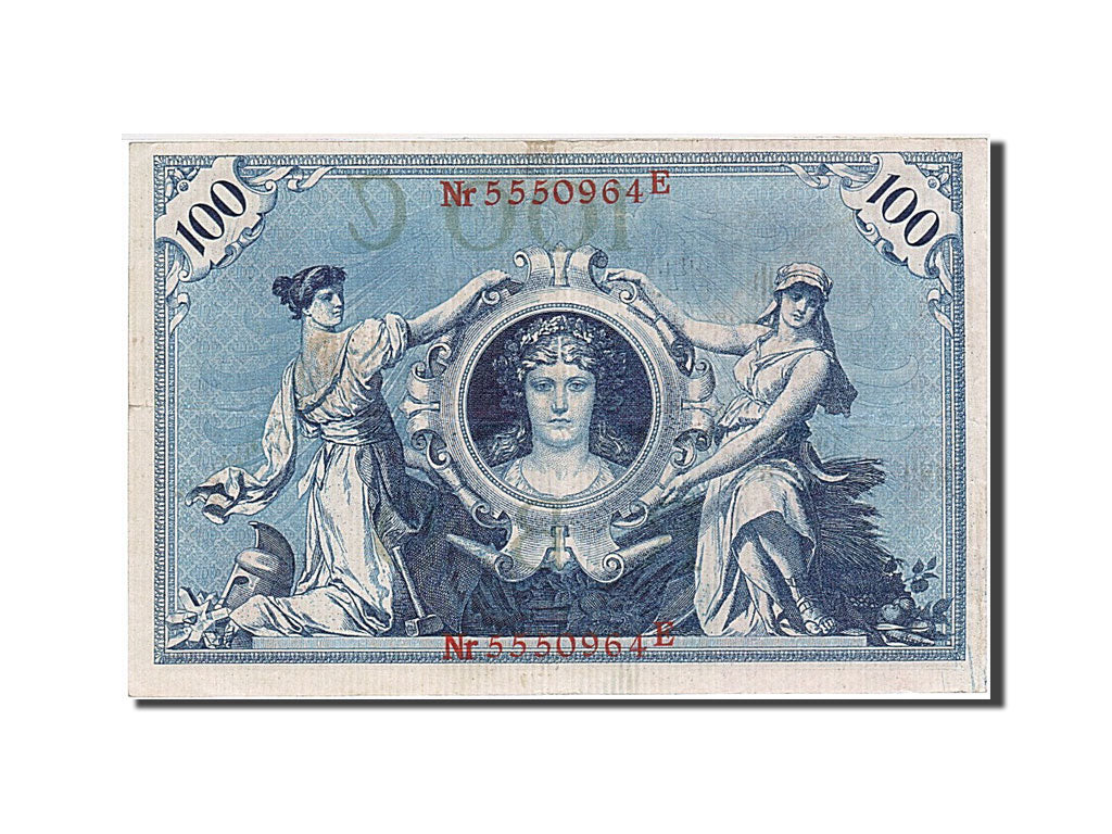 Germany, 100 Mark, 1908, KM:33a, 1908-02-07, AU(55-58)