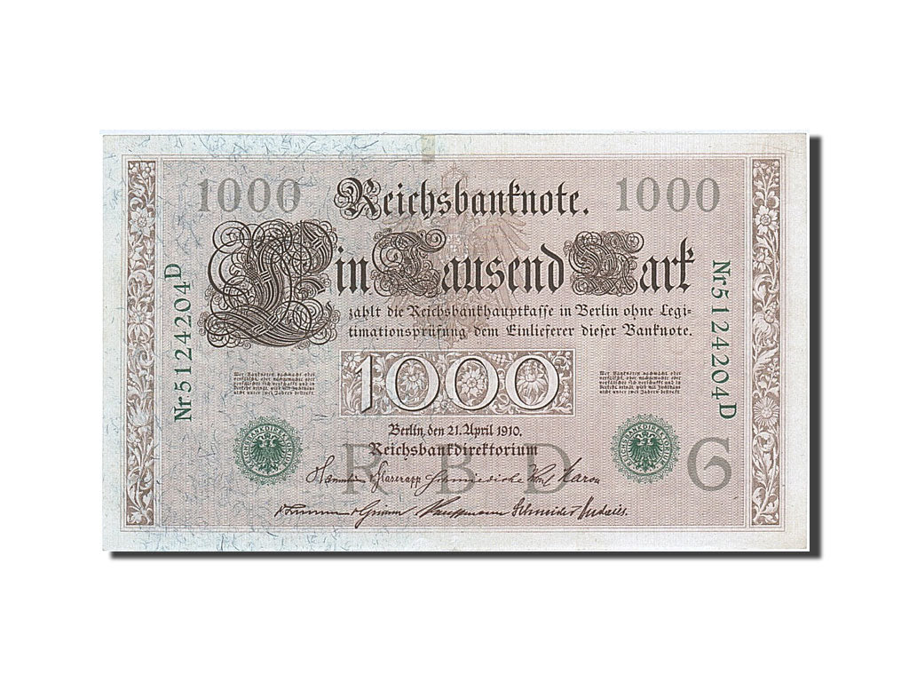 Banknote, Germany, 1000 Mark, 1910, 1910-04-21, KM:45b, UNC(63)
