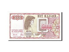 Billet, Macédoine, 5000 (Denar), 1992, 1992, KM:7a, NEUF