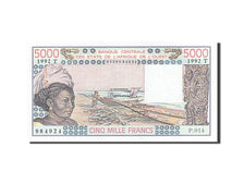 West African States, Benin, 5000 Francs, 1977-1981, 1992, KM:208Bo, NEUF