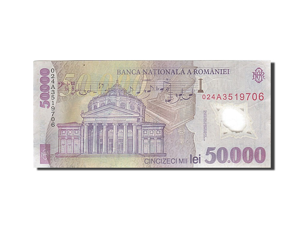 Romania, 50,000 Lei, 2000-2001, KM:113a, 2001, AU(55-58)