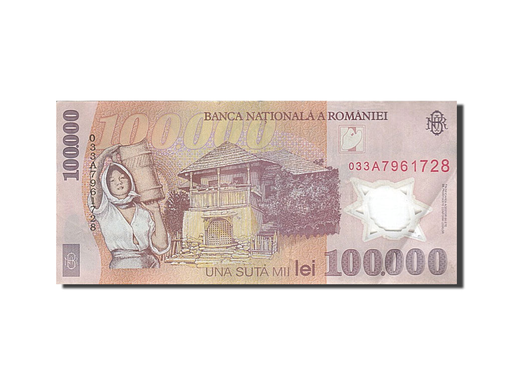 Banknote, Romania, 100,000 Lei, 2000-2001, 2001, KM:114a, AU(55-58)