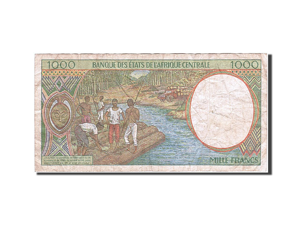 Central African States, Chad, 1000 Francs, 1993-1994, KM:602Pa, 1993, VF(30-35)