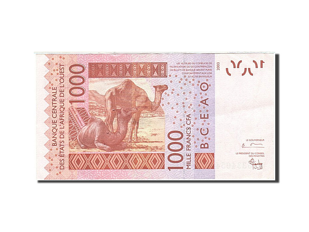 West African States, Burkina Faso, 1000 Francs, 2003, KM:315Ca, 2003, AU(55-58)