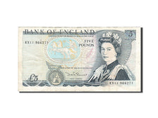 Banknote, Great Britain, 5 Pounds, 1971-1982, 1980-1987, KM:378c, EF(40-45)