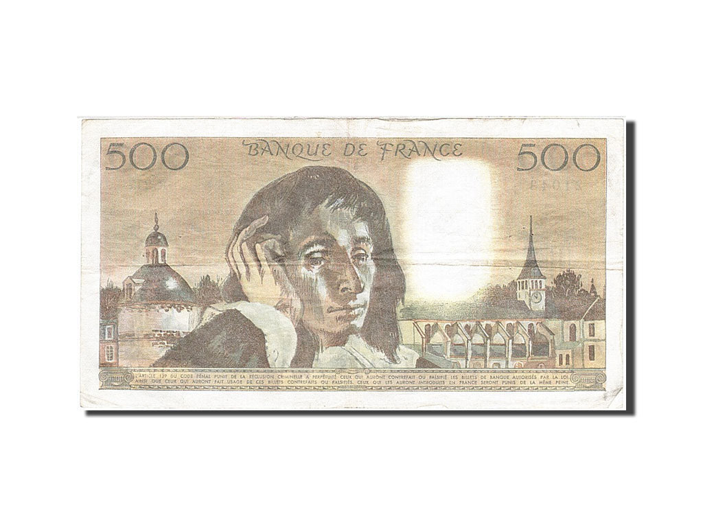 Geldschein, Frankreich, 500 Francs, 1968, 1985-01-03, SS+, Fayette:71.32