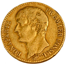 FRANCE, Napoléon I, 40 Francs, 1803, Paris, KM #652, VF(30-35), Gold, Gadoury #.