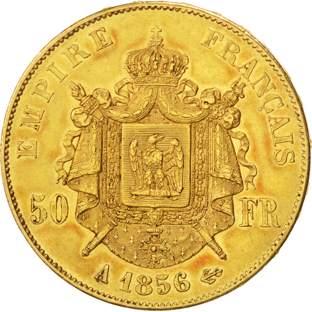 Second Empire, 50 Francs or Napoléon III tête nue