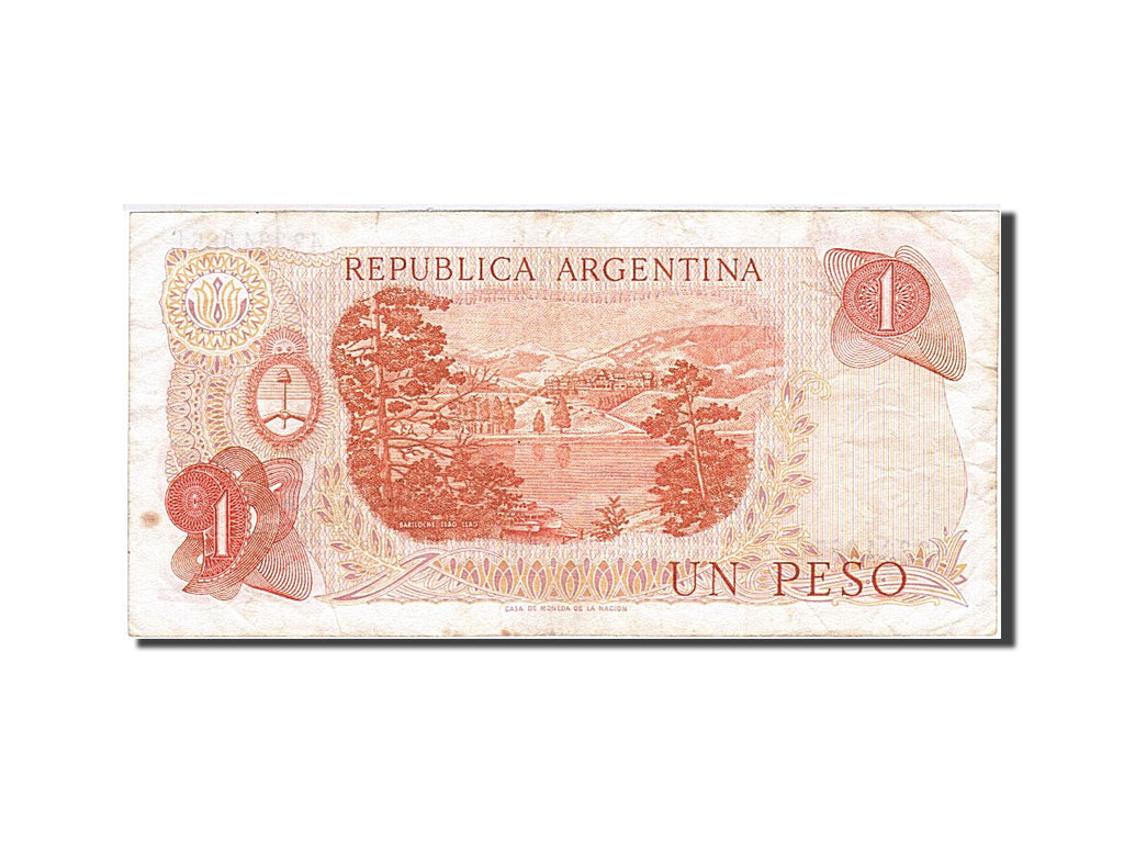 Argentina, 1 Peso, 1973-1976, KM:293, Undated (1974), VF(20-25)