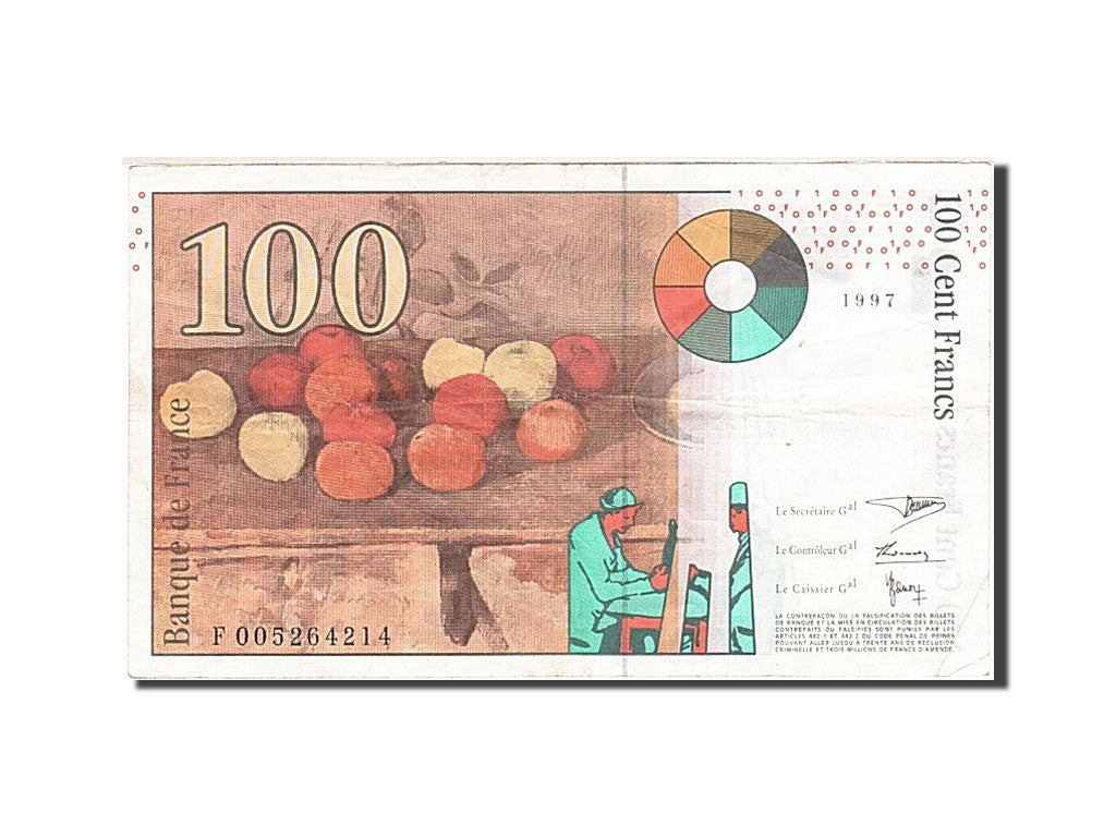 France, 100 Francs, 1997, KM:158a, 1997, AU(50-53), Fayette:74.1