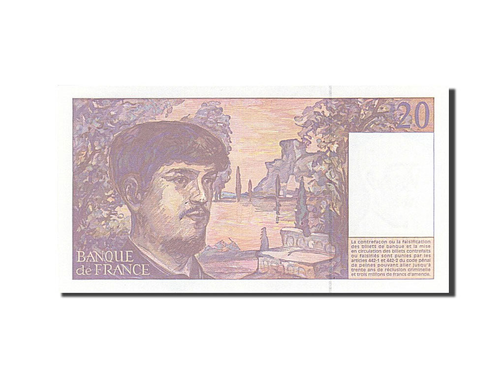 France, 20 Francs, 1980, KM:151i, 1997, UNC(65-70), Fayette:66 ter.2