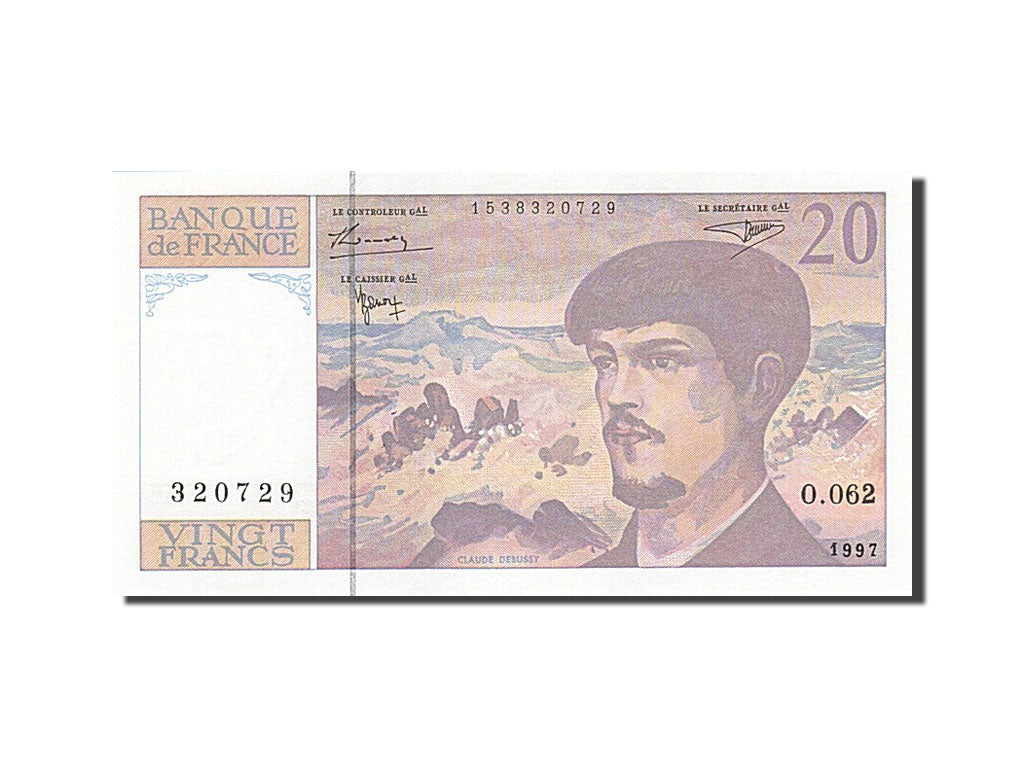 France, 20 Francs, 1980, KM:151i, 1997, UNC(65-70), Fayette:66 ter.2