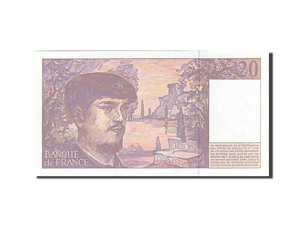 France, 20 Francs, 1980, KM:151i, 1997, UNC(65-70), Fayette:66 ter.2