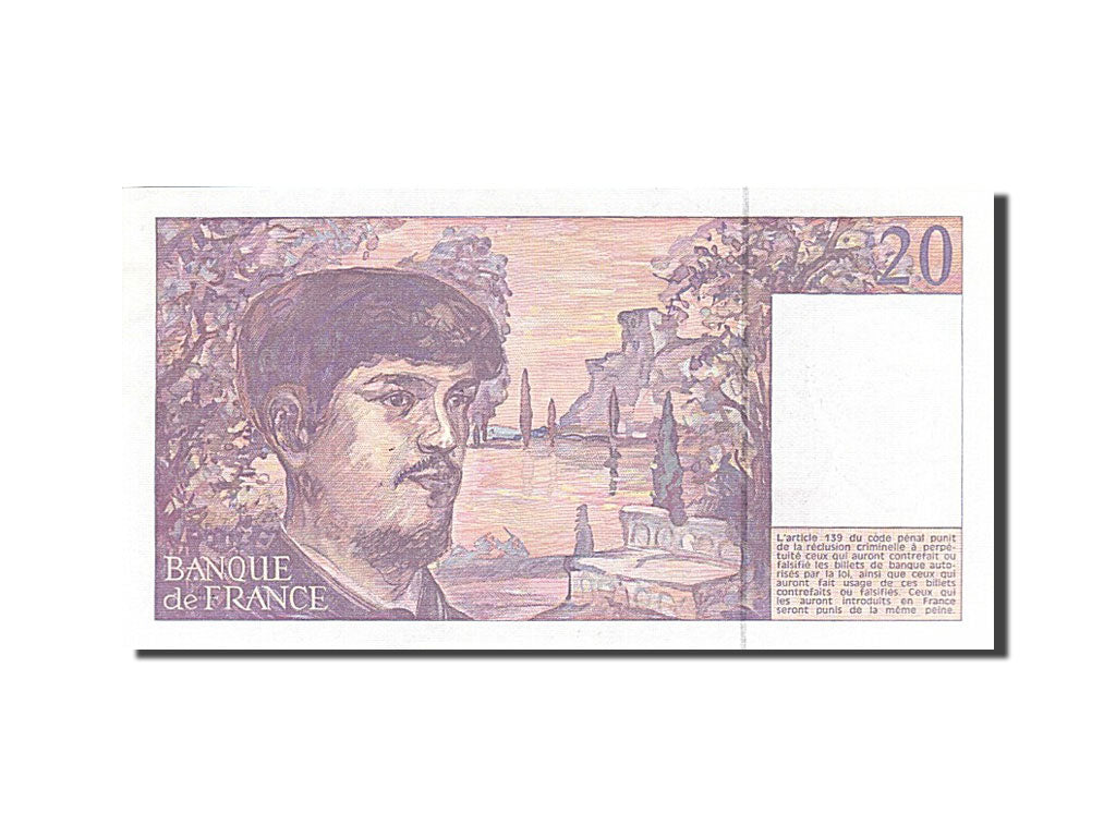 France, 20 Francs, 1980, KM:151d, 1990, UNC(63), Fayette:66bis.1