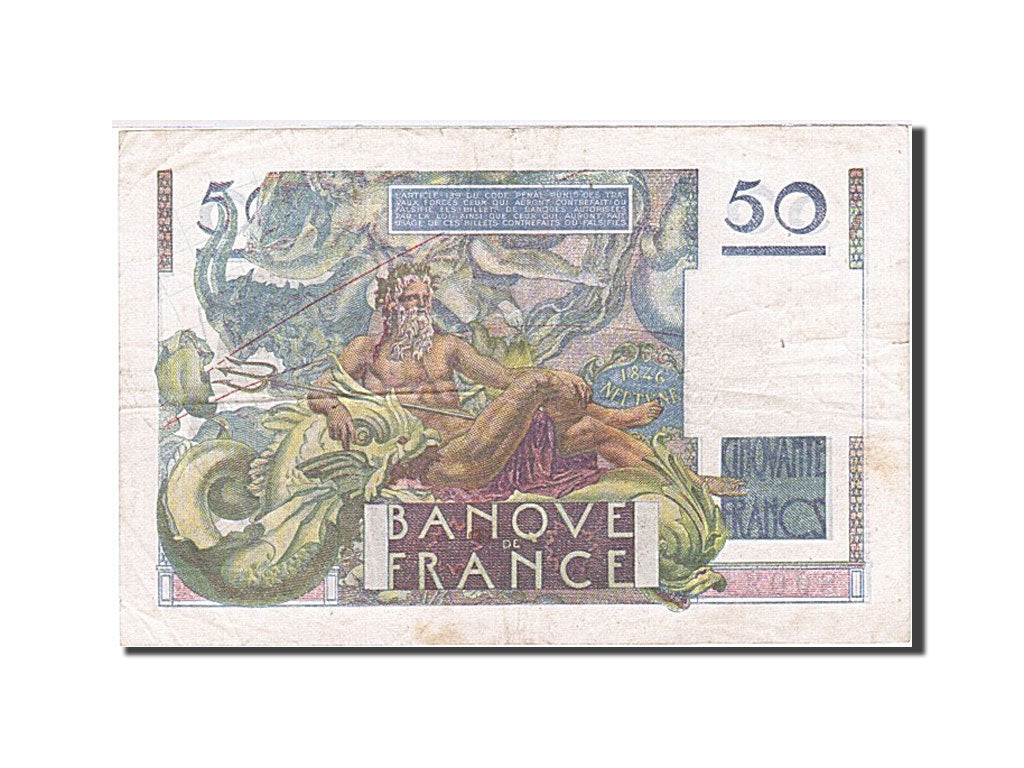 Biljet, Frankrijk, 50 Francs, 1946, 1949-02-17, TTB, Fayette:20.11, KM:127b