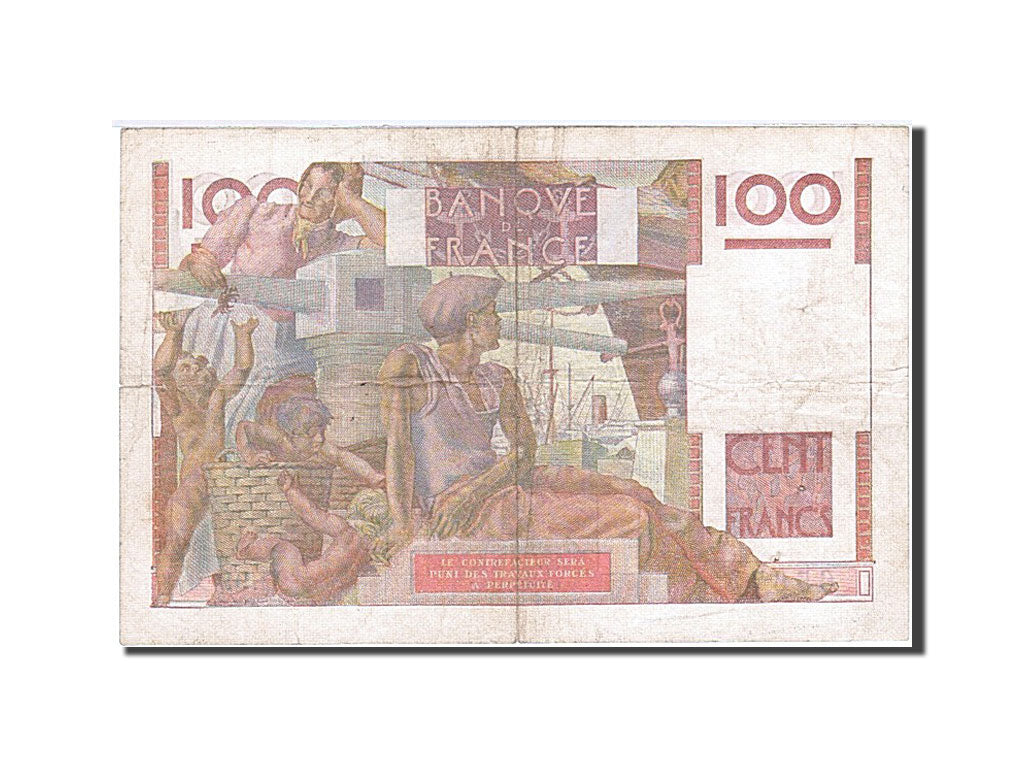 France, 100 Francs, 1945, KM:128a, 1946-10-03, VF(30-35), Fayette:28.09