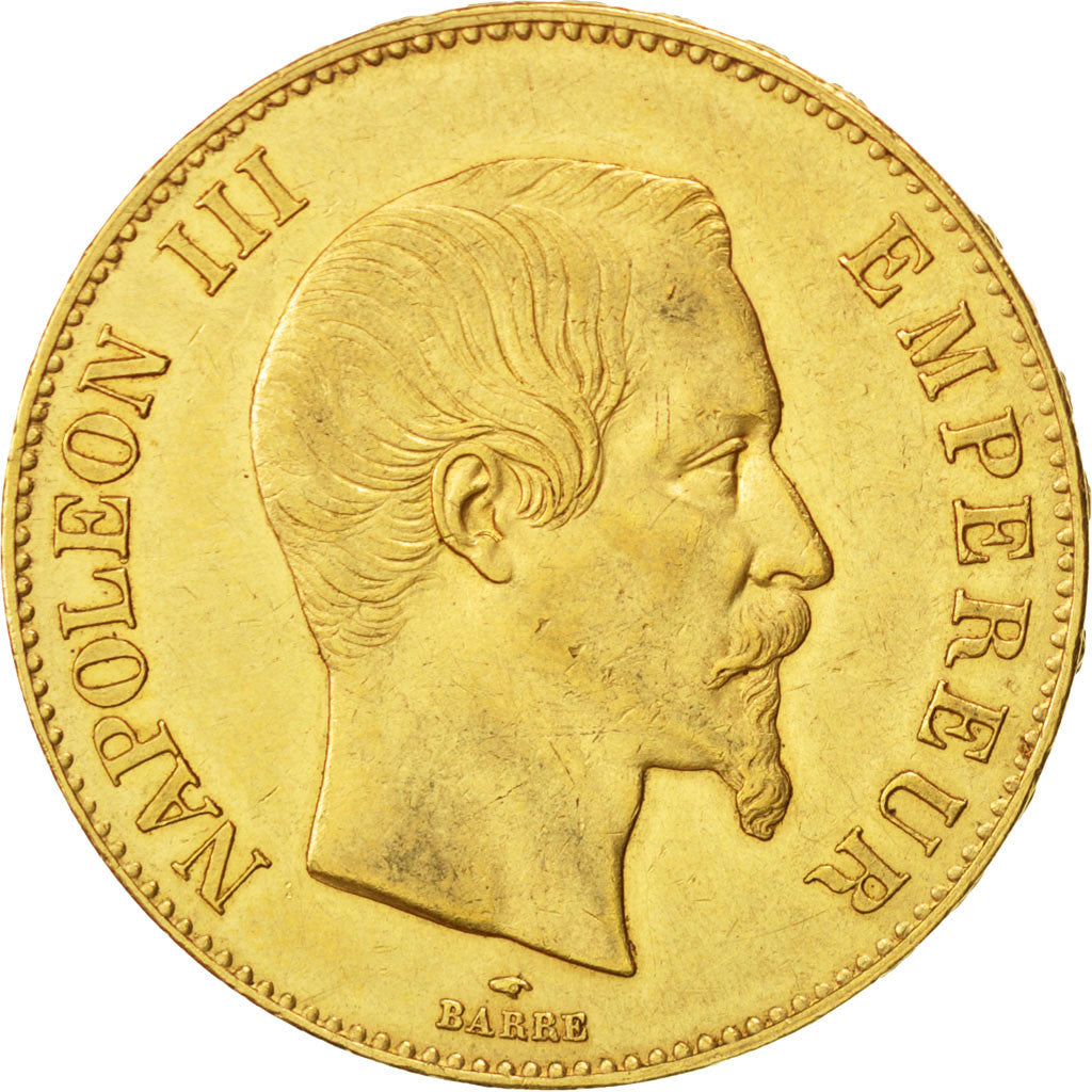 Moneda, Francia, Napoleon III, Napoléon III, 100 Francs, 1859, Paris, EBC, Oro