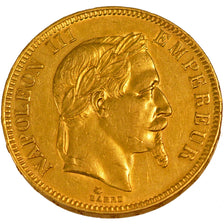 FRANCE, Napoléon III, 100 Francs, 1869, Paris, KM #802.1, AU(50-53), Gold, G...